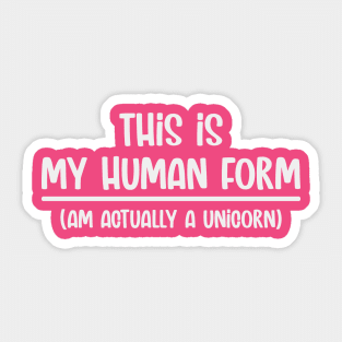 Hidden Unicorn Sticker